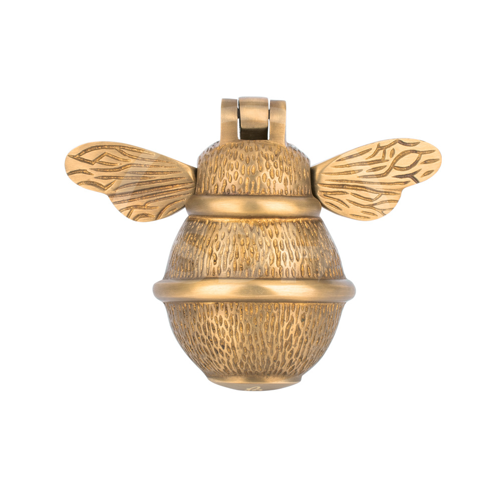 Brass Bumble Bee Door Knocker - Bronze